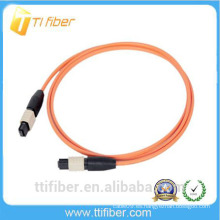 12 cable de remiendo MPO / MTP multimodo de la fibra del macho a la hembra